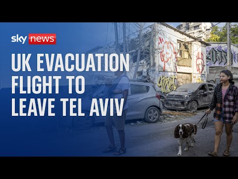 Israel-Hamas war: First UK evacuation flight expected to leave Tel Aviv