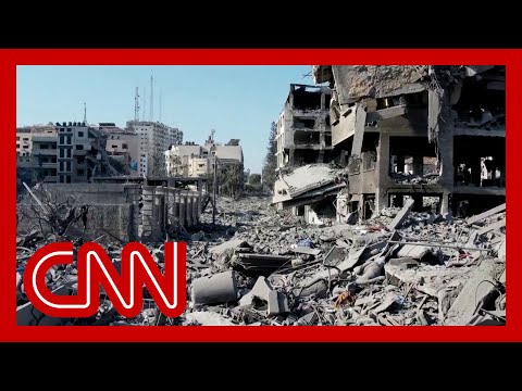 Drone footage of war-torn Gaza show immense destruction