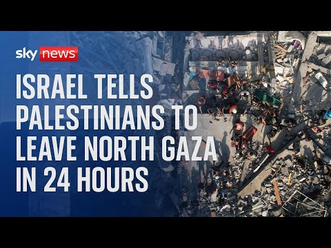 Israel-Hamas war latest – Israel tells 1.1m Palestinians to get out of north Gaza within 24 hours