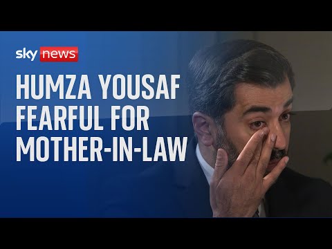 Tearful first minister says he feels ‘powerless and helpless’ with parents-in-law trapped in Gaza