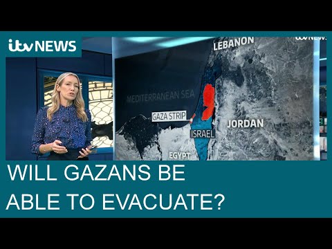 Will Gazan’s be able to evacuate after Israel’s warning ? ITV News explains | ITV News