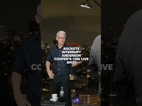Rockets interrupt Anderson Cooper’s CNN live shot