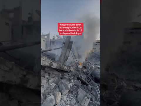 Gaza: Rescuers pull bodies out of rubble