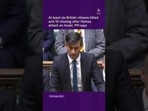 Hamas attack: Six Brits killed and 10 missing, PM says