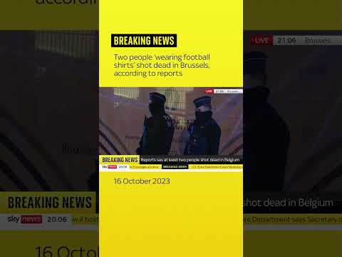 Manhunt after two people ‘wearing football shirts’ shot dead in Brussels – reports