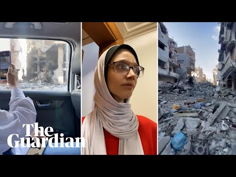 ‘I can’t stop shaking’: student describes evacuating her home in Gaza