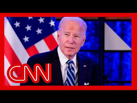 Watch Biden’s full remarks arriving in Israel