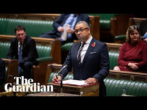 James Cleverly takes urgent question on explosion at Gaza hospital – watch live