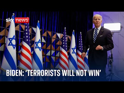 Israel-Gaza war: ‘Terrorists will not win, freedom will win’ – Biden