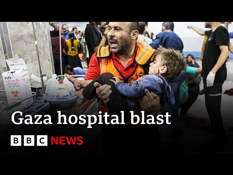 Gaza frontline report: horrific aftermath of hospital explosion – BBC News