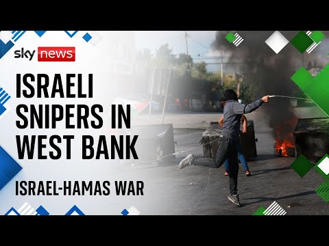 Israel-Hamas war: Protesters throwing stones are shot by Israeli snipers