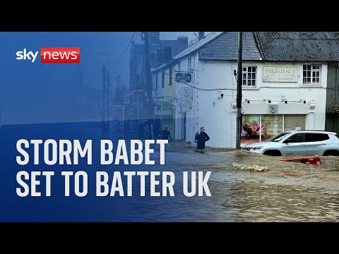 Watch live: Storm Babet set to batter UK