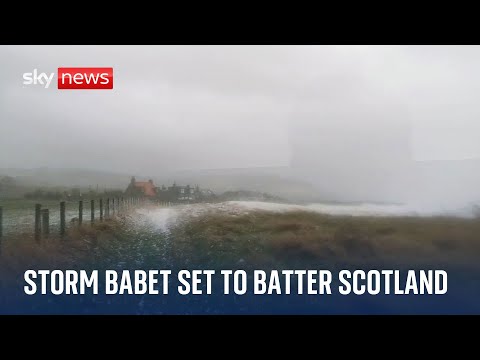 Storm Babet: Red weather warning for Scotland after Ireland lashed by rain
