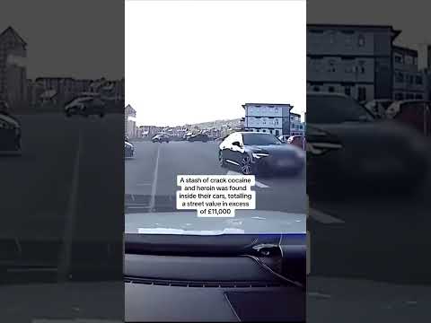 Car upended as drug dealers try to flee