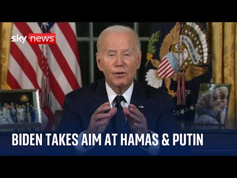 Biden: Putin & Hamas want to ‘annihilate’ neighbouring democracies
