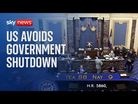 US: Government avoids shutdown with 3 hours to spare