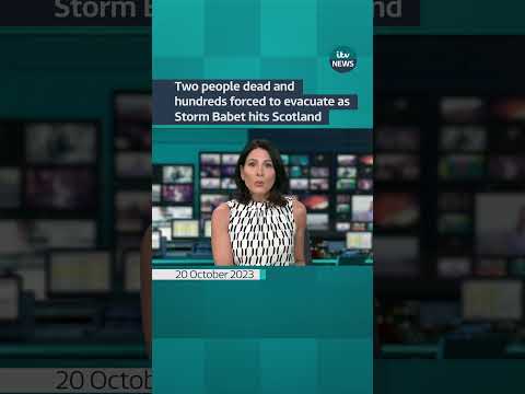 Two people dead and hundreds forced to evacuate as #stormbabet hits #scotland
