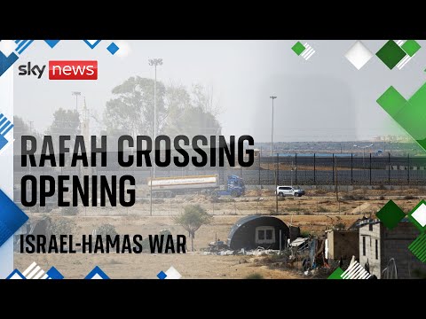 Watch Israel-Hamas war latest: Rafah crossing opens