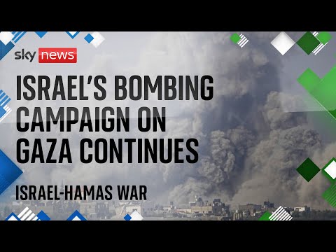 Watch Israel-Hamas war latest: Explosions and plumes of smoke seen over northern Gaza