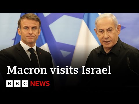 French President Macron visits Israel in solidarity visit – BBC News