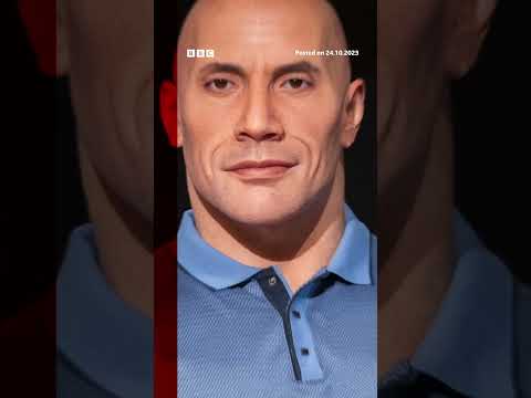 This waxwork of The Rock has raised a few eyebrows. #Shorts #TheRock #BBCNews