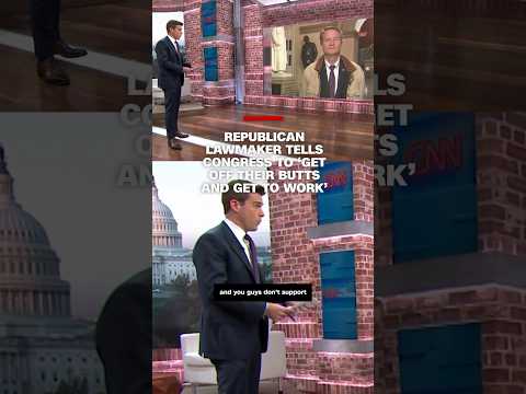 Republican lawmaker tells Congress to ‘get off their butts and work’