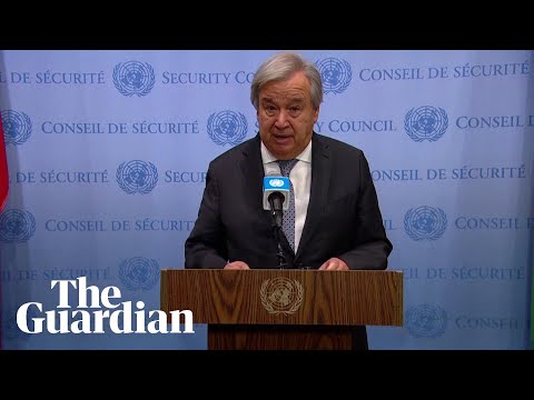UN’s António Guterres says he is shocked by ‘misrepresentations’ of his comments on Israel