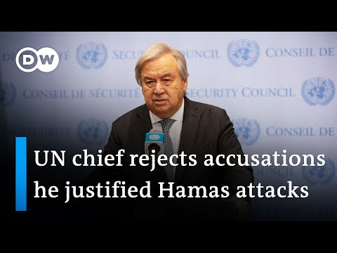 Guterres responds to Israel’s criticism of Security Council speech | DW News