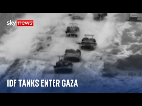 Israel-Hamas war: IDF tanks and troops cross into Gaza as part of ‘tactical raid’