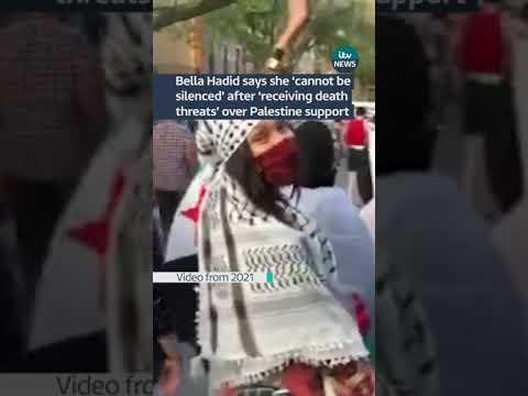 Bella Hadid sent ‘hundreds of death threats every day’ over #palestine support  #itvnews #gaza