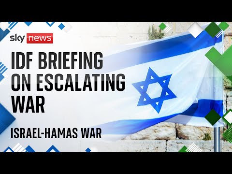 Israeli Defence Forces holds a news briefing on the ongoing conflict