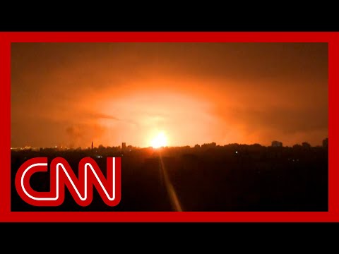 Video shows extensive airstrikes on Gaza