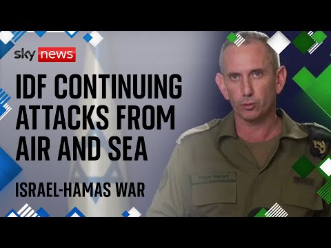IDF continuing attacks from air and sea