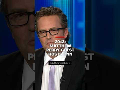 2013: Matthew Perry guest hosts on CNN