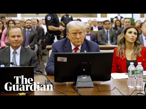 Donald Trump appears in a New York court for the second day
