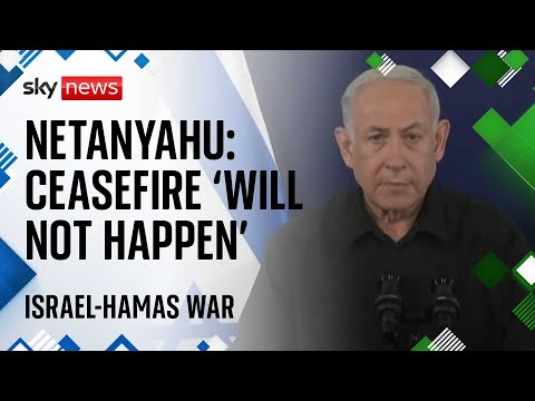 Israel-Hamas war: ‘This is a time for war’ – No chance of ceasefire, Netanyahu says
