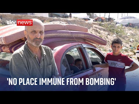 Israel-Hamas war: Inside Gaza evacuees say there is ‘nowhere to hide’