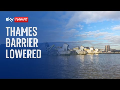 Watch live: Thames Barrier closes for first time this year