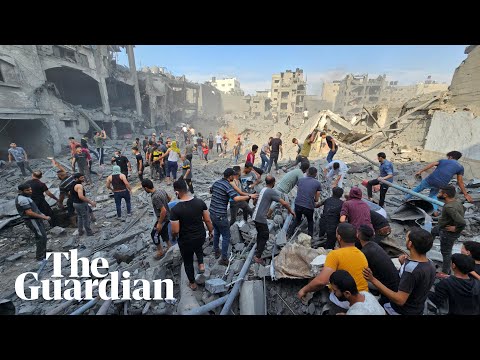 ‘There are injured everywhere’: Israeli airstrike hits Jabalia refugee camp in Gaza