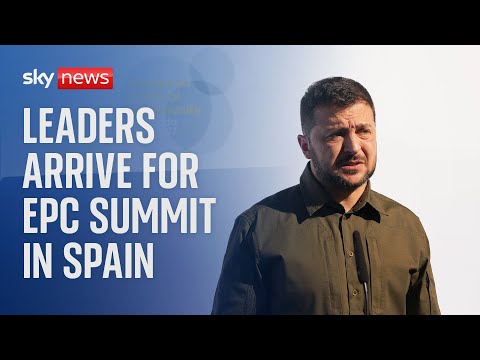 Watch live: Leaders arrive for EPC summit in Spain and express their support for Ukraine