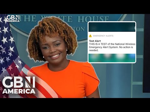 Emergency Alert System interrupts White House Press Briefing