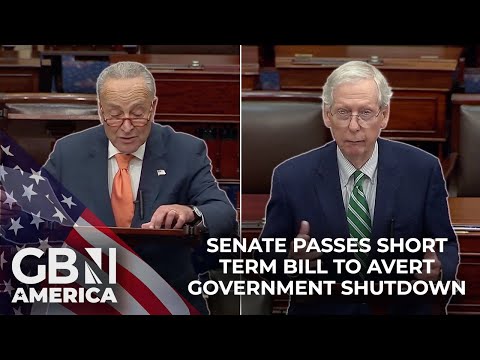 Chuck Schumer & Mitch McConnell speak on the short-term funding bill, averting Government shutdown