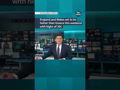England and Wales set to be hotter than Greece this weekend #itvnews #weather #ukweather #climate