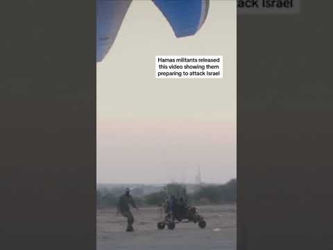 Israel: Hamas fighters appear to paraglide across border in released footage