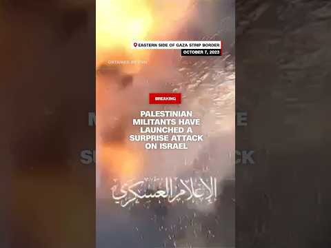 Palestinian militants have launched a surprise attack on Israel