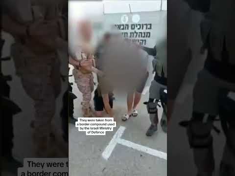 Hamas appears to take hostages in video