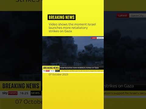 Livestream captures moment of explosion in Gaza