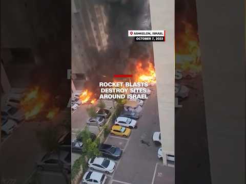 Rocket blasts destroy sites around Israel