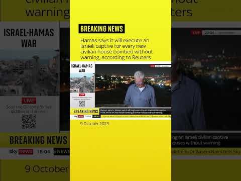 Hamas’s armed wing threatens to execute captured Israelis over Gaza strikes