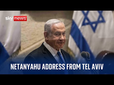 Watch live: Benjamin Netanyahu address after Israel declares war on Hamas